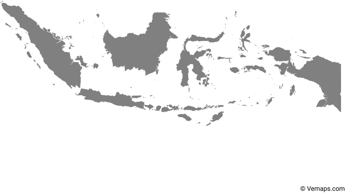 Karte des indonesischen Archipels